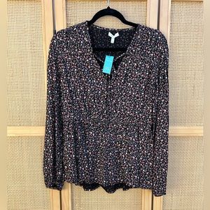 Maurices Floral Peplum Top